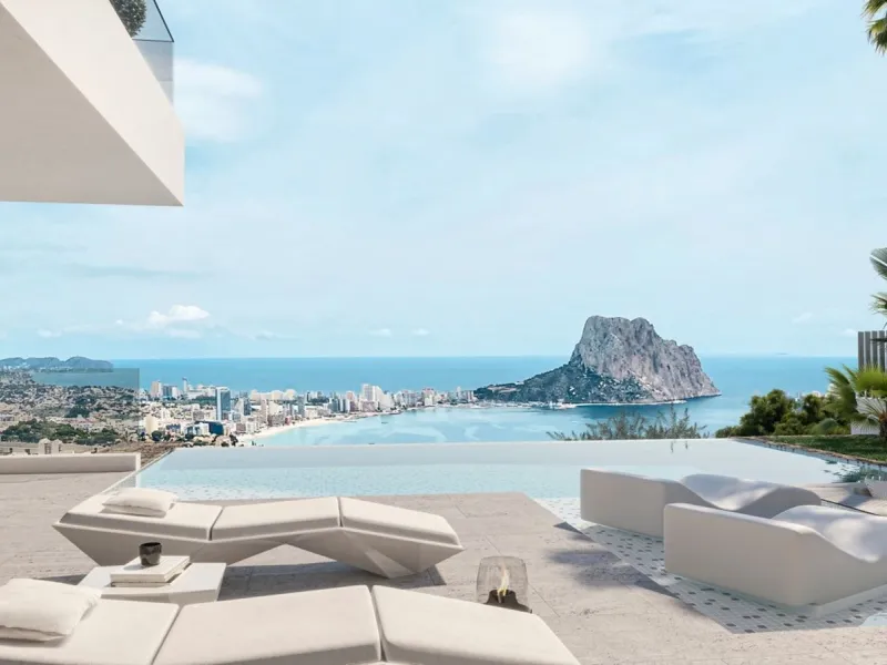 Newly Built Villa with Sea Views and Peñón de Ifach, Infinity Pool and Contemporary Design in Calpe