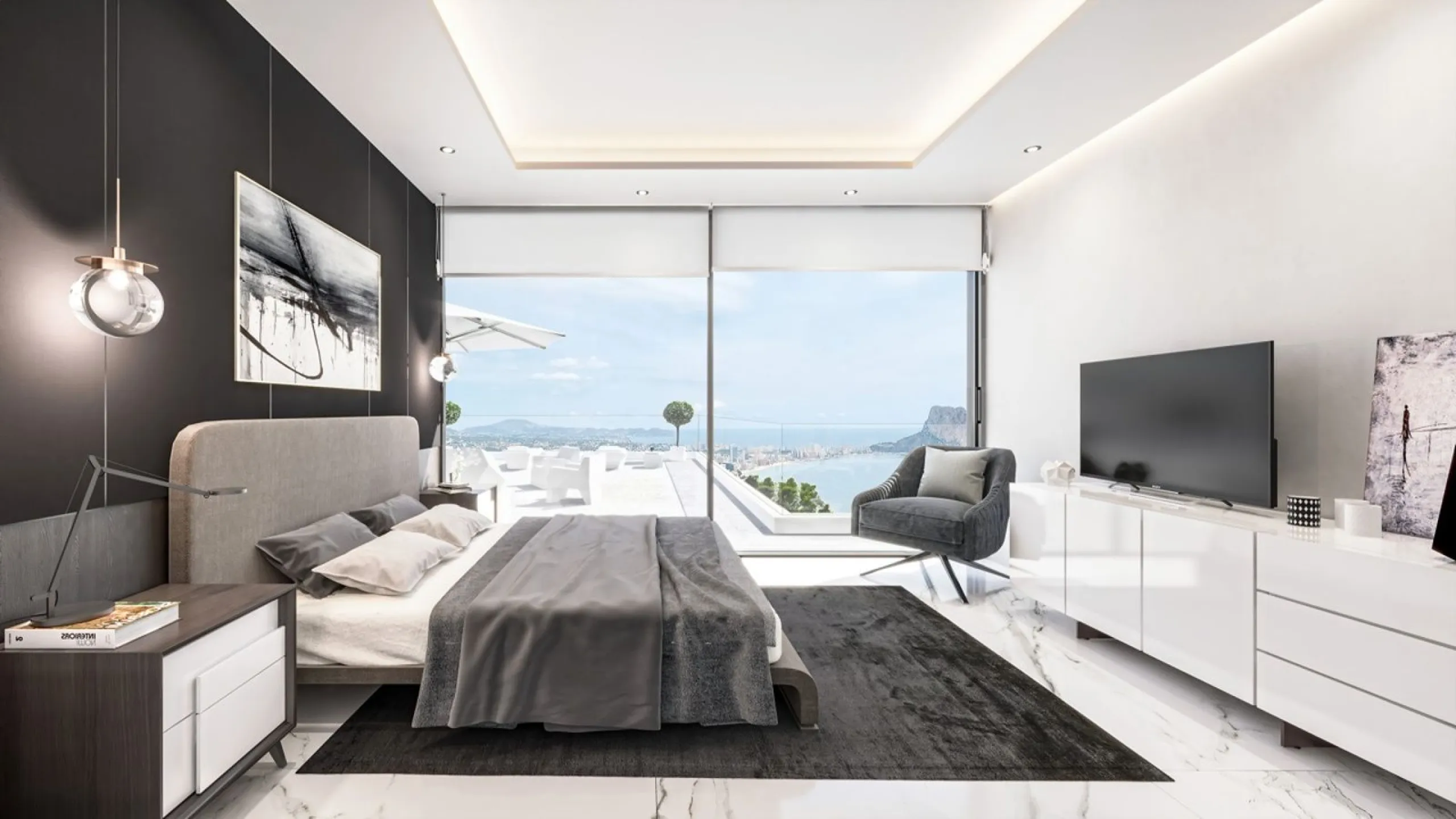 Newly Built Villa with Sea Views and Peñón de Ifach, Infinity Pool and Contemporary Design in Calpe