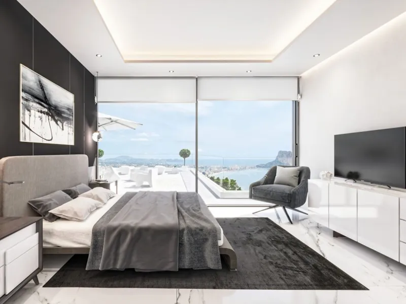 Newly Built Villa with Sea Views and Peñón de Ifach, Infinity Pool and Contemporary Design in Calpe