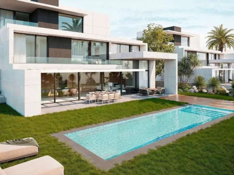 Villa moderna de obra nueva con vistas al mar, cerca de la playa, en Sant Andreu de Llavaneres, Barcelona
