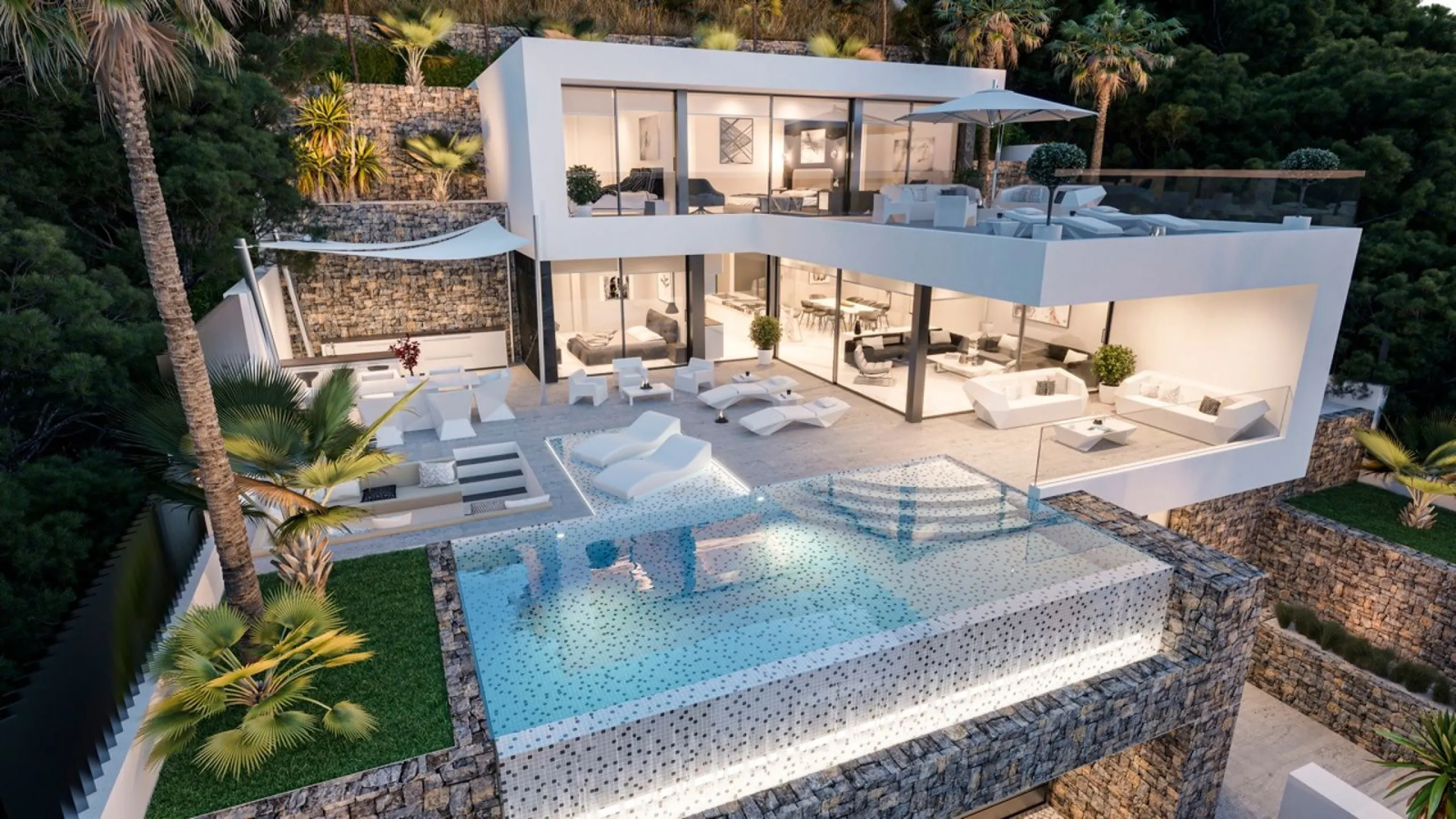 Newly Built Villa with Sea Views and Peñón de Ifach, Infinity Pool and Contemporary Design in Calpe