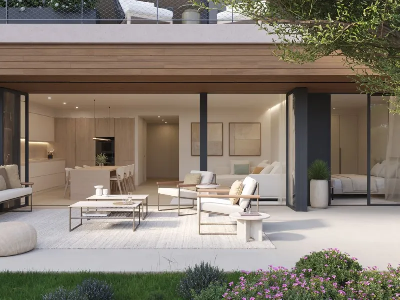 Wohnung mit Meerblick und Terrasse in Gavà Mar – Erste Strandreihe