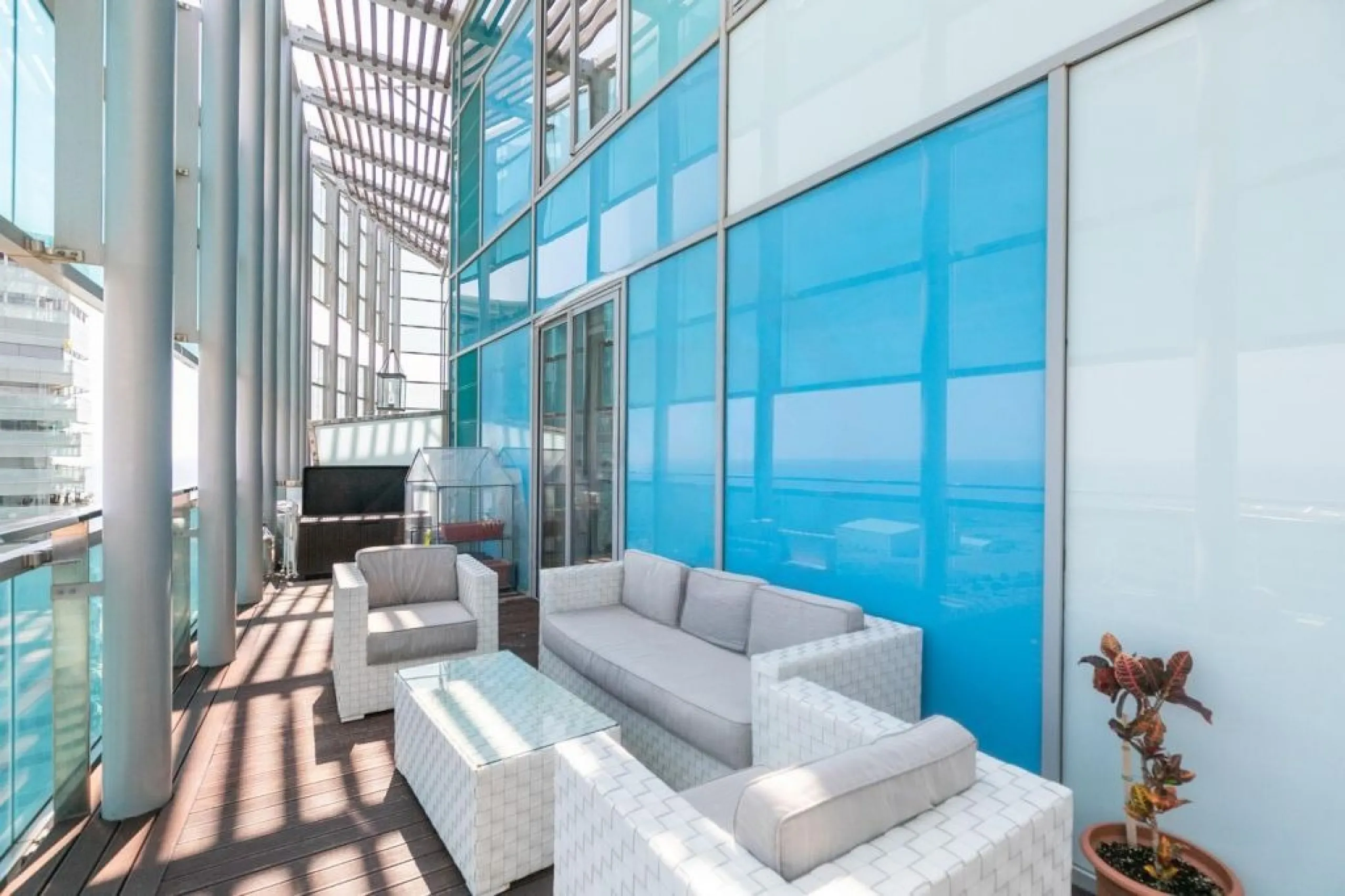 Exclusive Duplex Penthouse with Panoramic Sea Views in Diagonal Mar, Barcelona