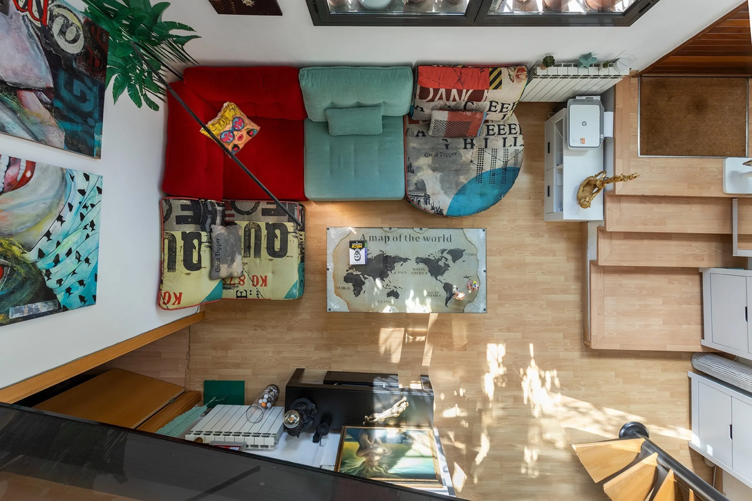 Stylish Bright Duplex with a Terrace in Quiet Les Corts, Barcelona 