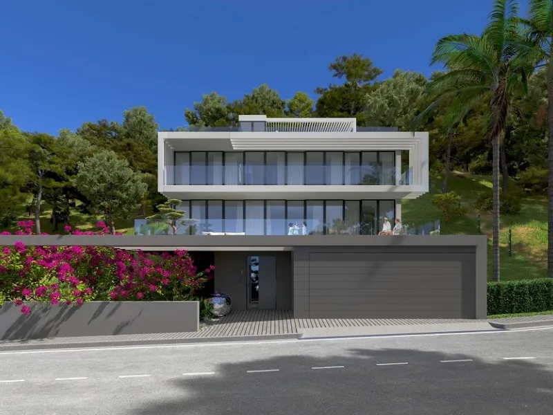 Villas de lujo con vistas al mar en construcción en una zona prestigiosa de Lloret de Mar, Costa Brava