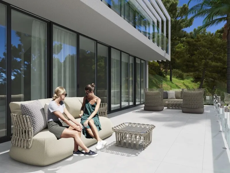 Villas de lujo con vistas al mar en construcción en una zona prestigiosa de Lloret de Mar, Costa Brava