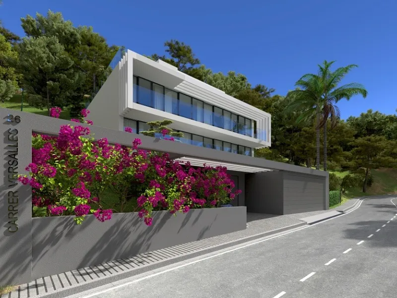 Villas de lujo con vistas al mar en construcción en una zona prestigiosa de Lloret de Mar, Costa Brava