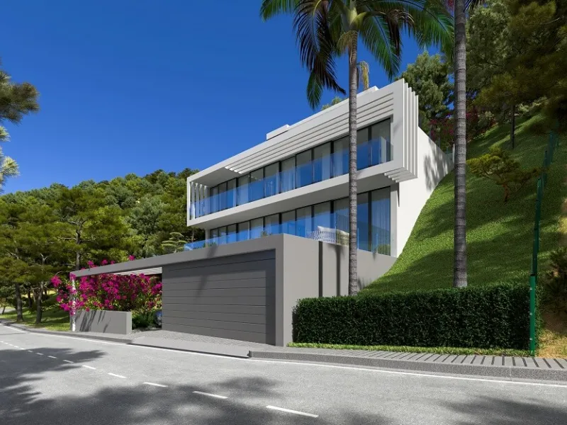 Villas de lujo con vistas al mar en construcción en una zona prestigiosa de Lloret de Mar, Costa Brava