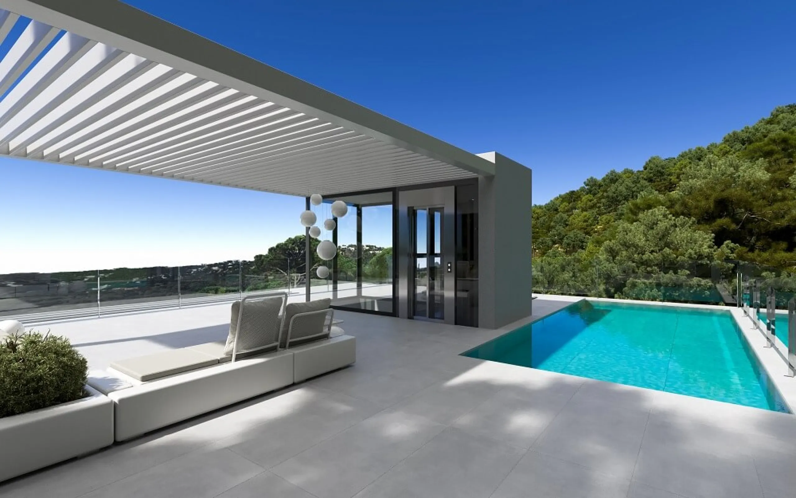 Villas de lujo con vistas al mar en construcción en una zona prestigiosa de Lloret de Mar, Costa Brava