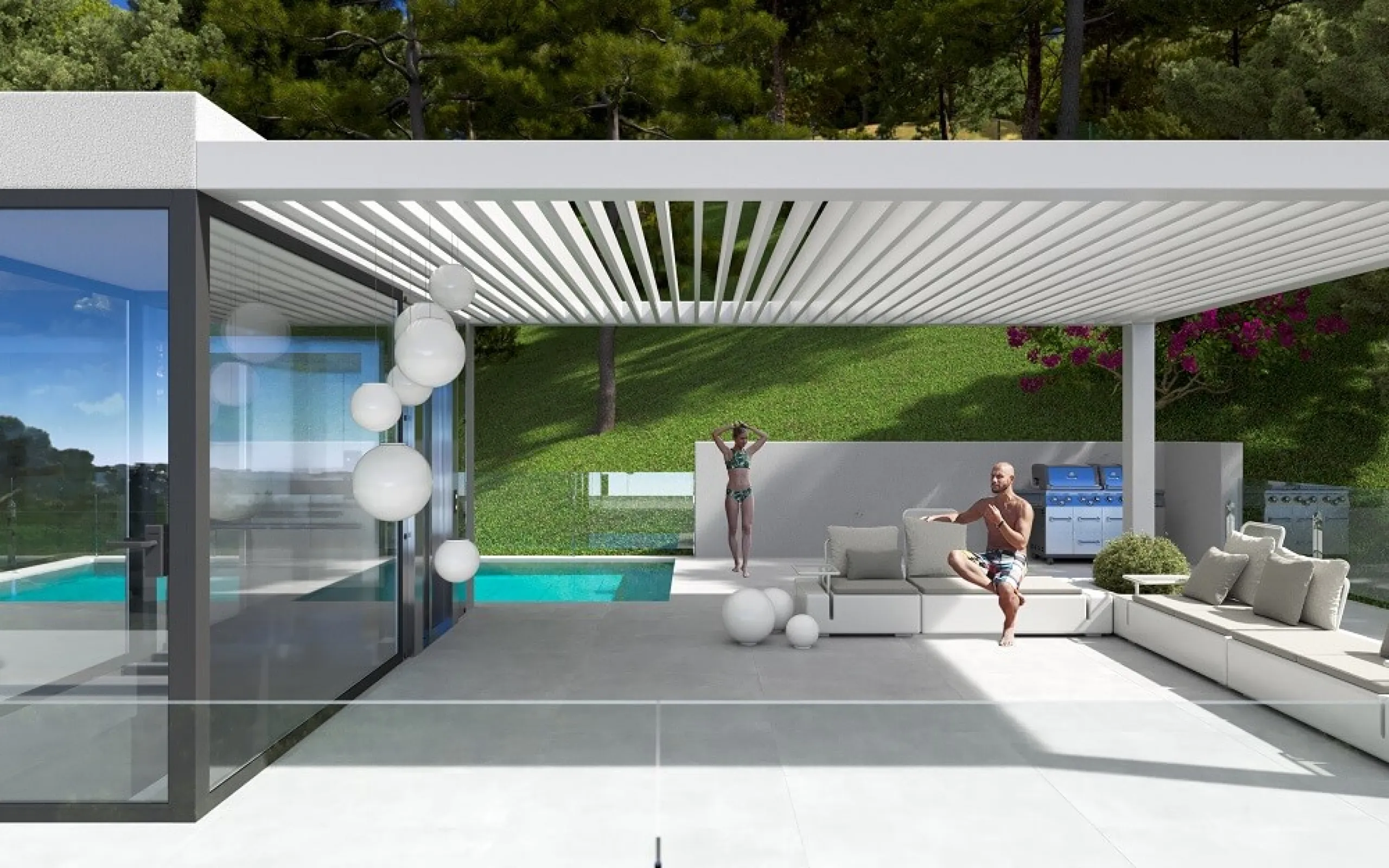 Villas de lujo con vistas al mar en construcción en una zona prestigiosa de Lloret de Mar, Costa Brava