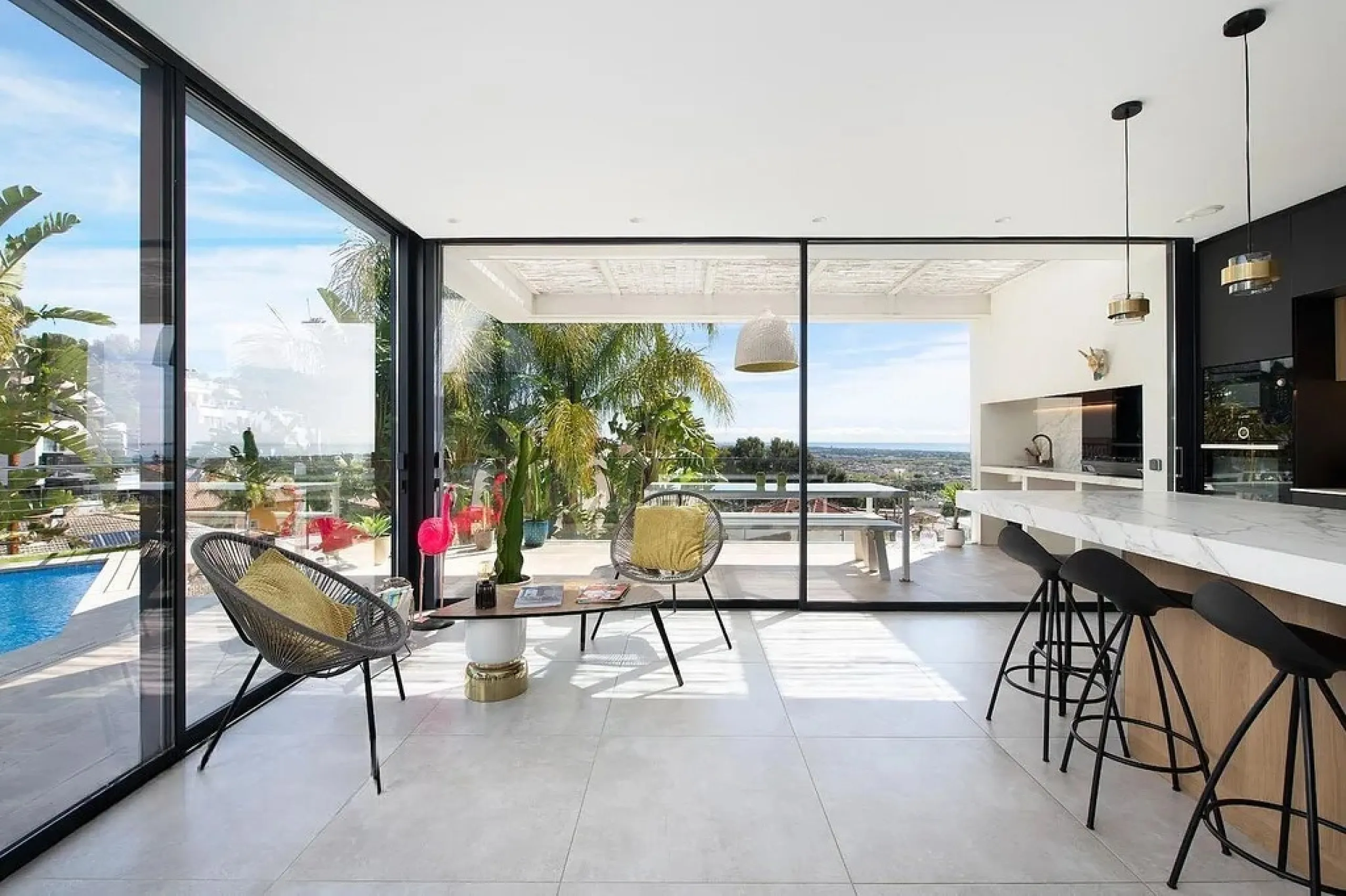 Modern Designer Villa with Pool and Views in Montemar Alto, Castelldefels, Barcelona