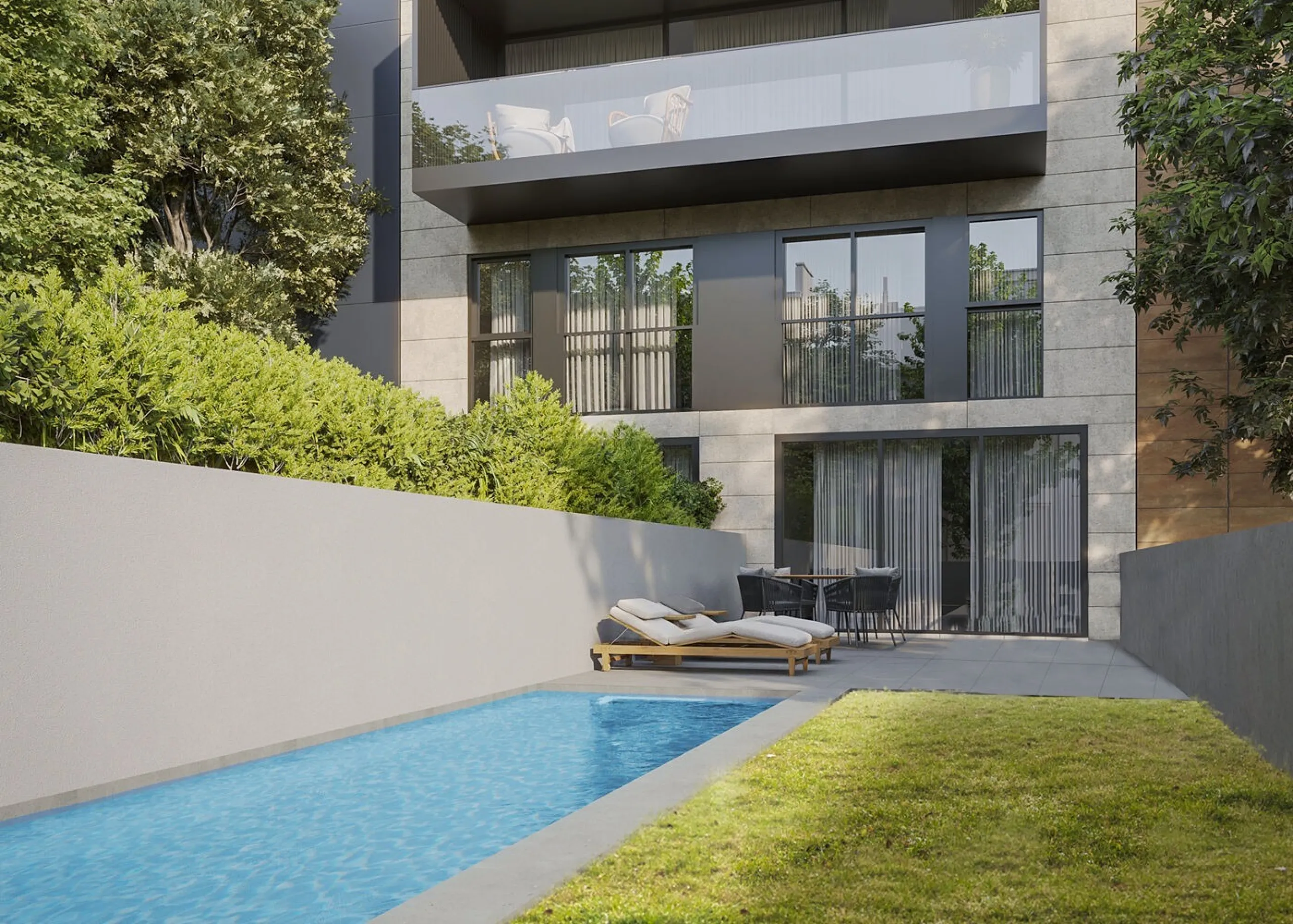 Ático de obra nueva con piscina privada en Sant Gervasi, Barcelona
