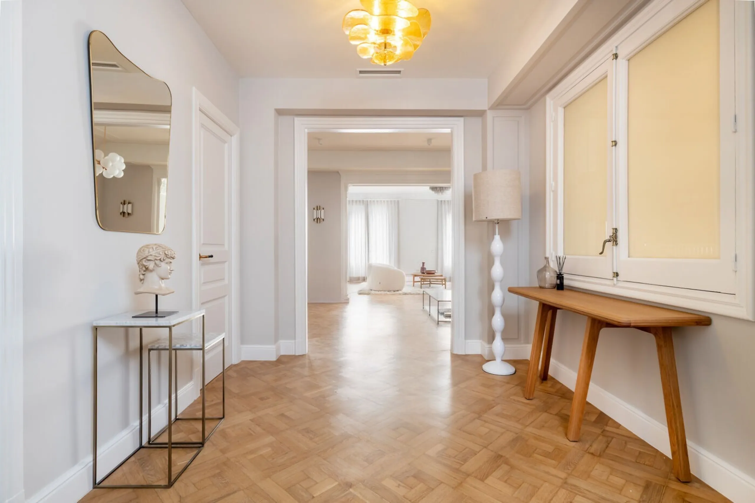Modernist Gem in Sant Gervasi: Refurbished Apartment with Views and Three Suites, Barcelona