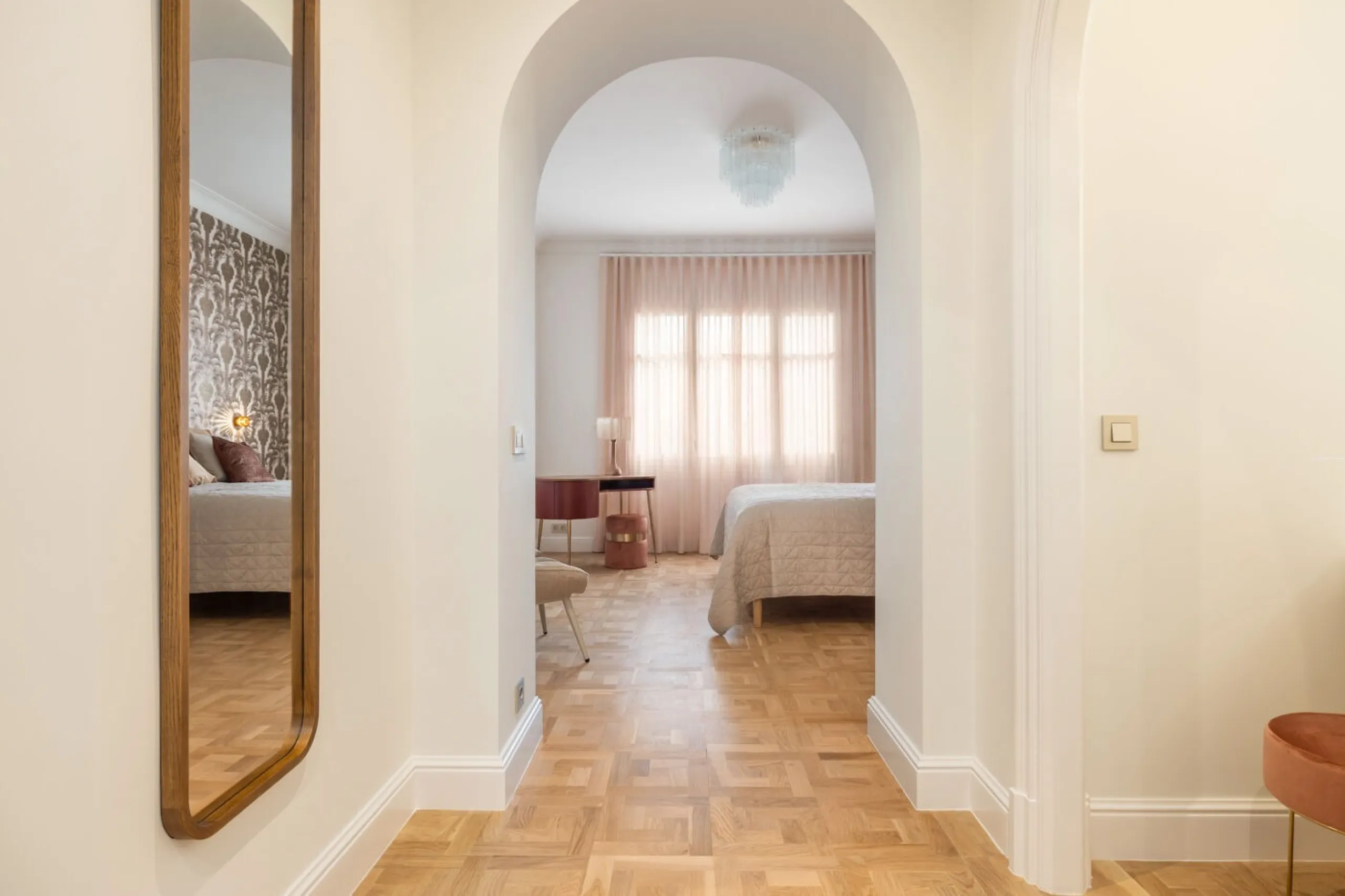 Modernist Gem in Sant Gervasi: Refurbished Apartment with Views and Three Suites, Barcelona