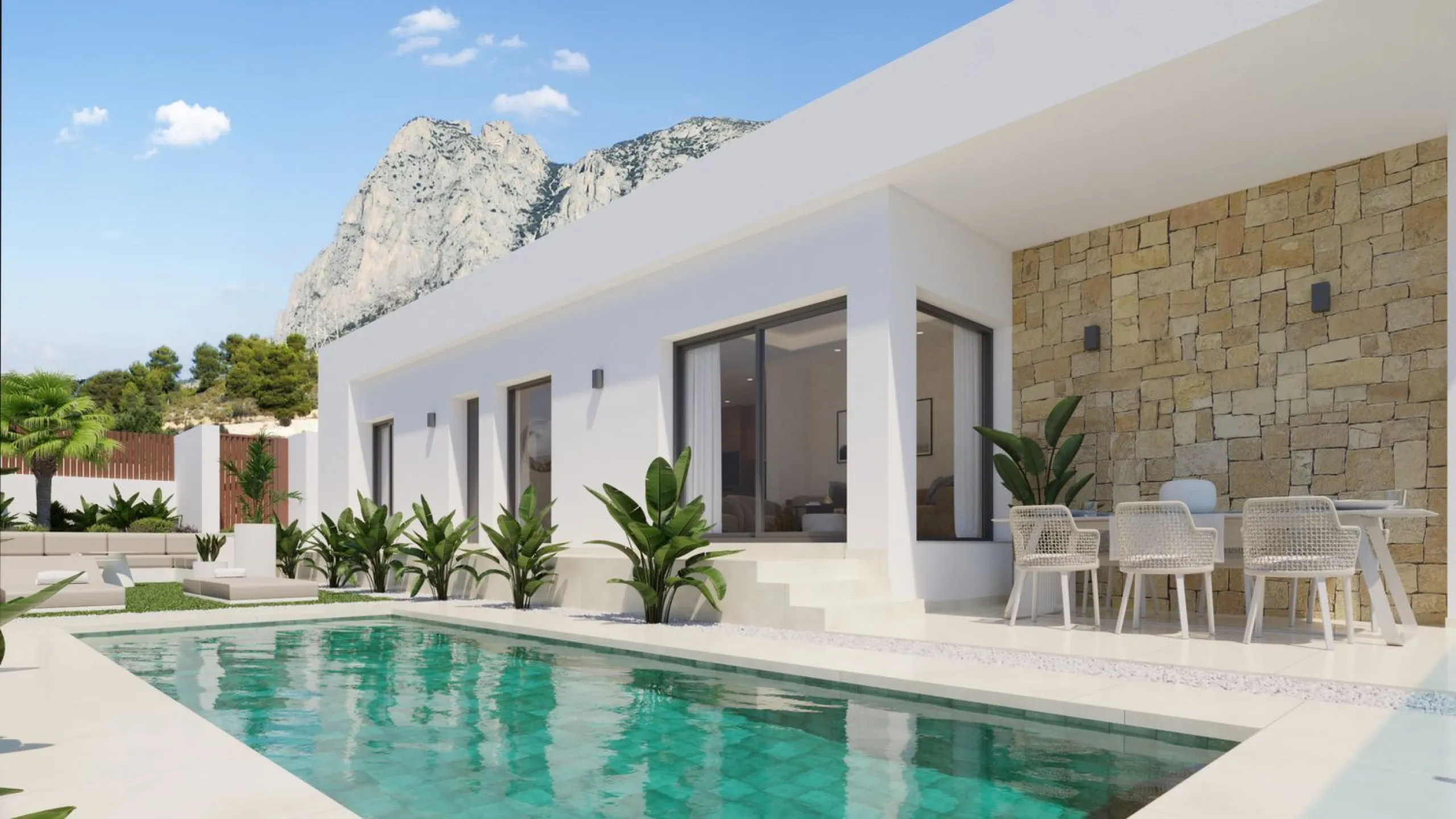 Residencial exclusivo con vistas a la montaña y golf en Finestrat