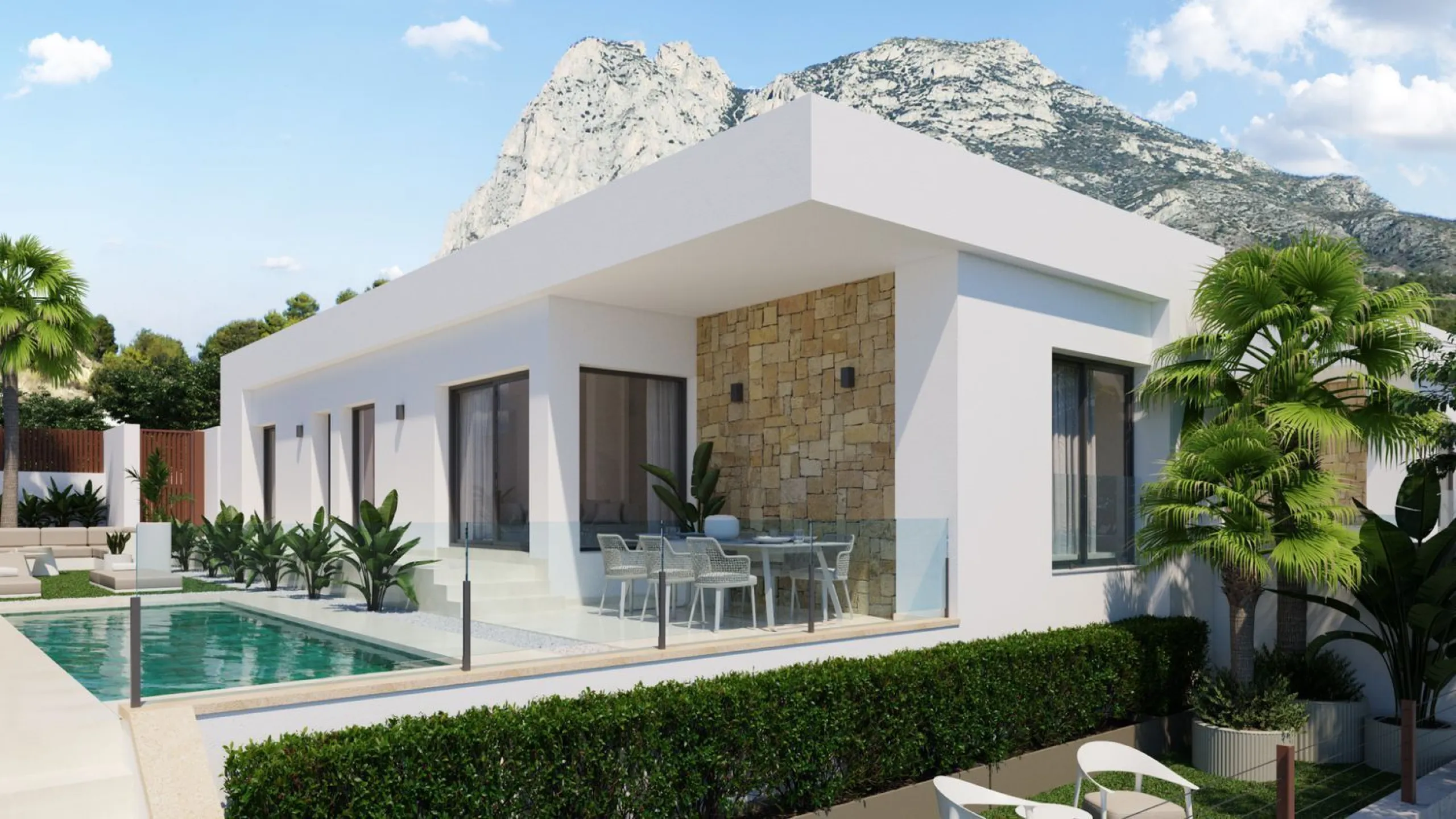 Residencial exclusivo con vistas a la montaña y golf en Finestrat