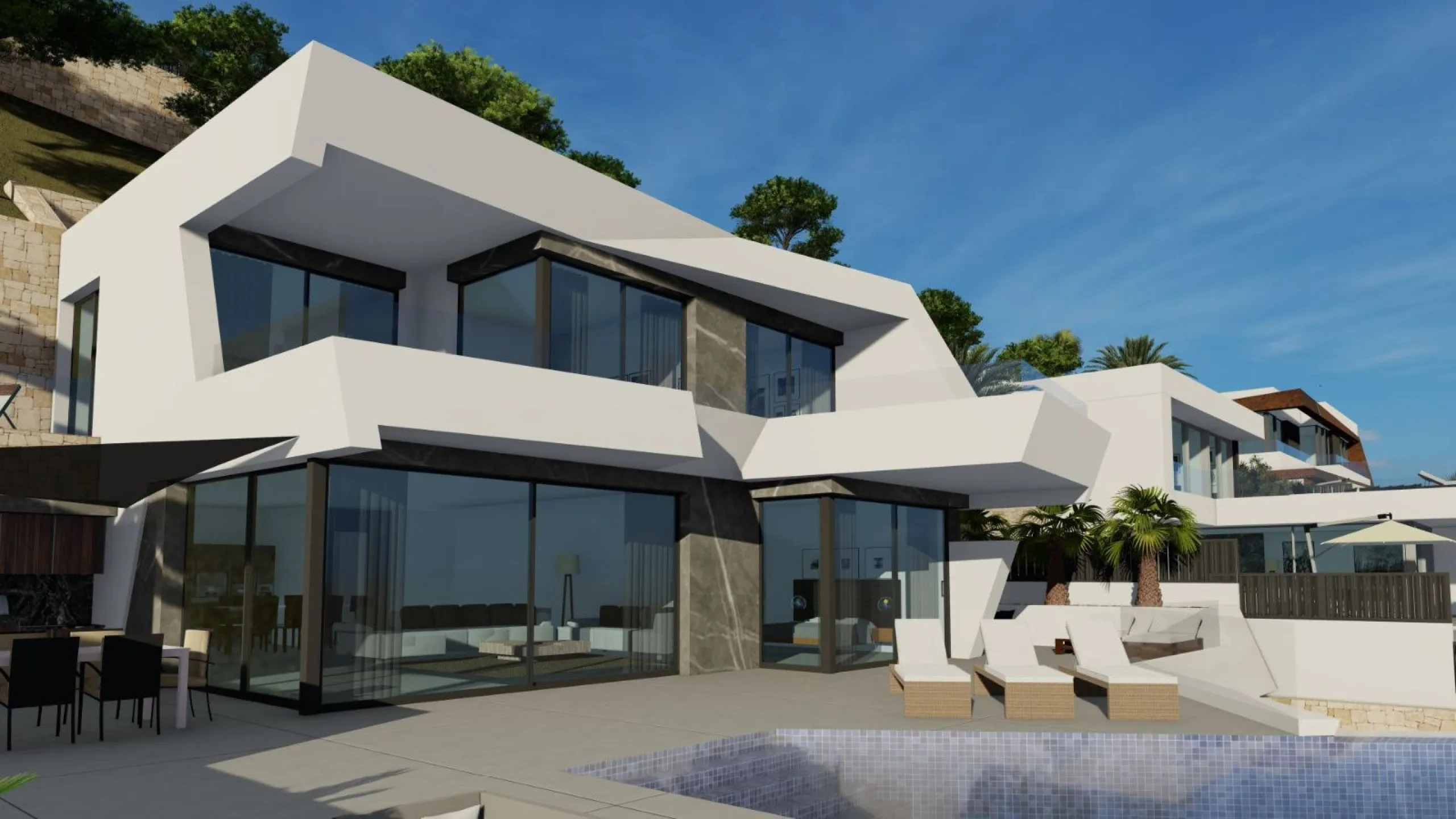 Newly Built Villa with Panoramic Views in Calpe, Private Pool and Contemporary Design on the Costa Blanca