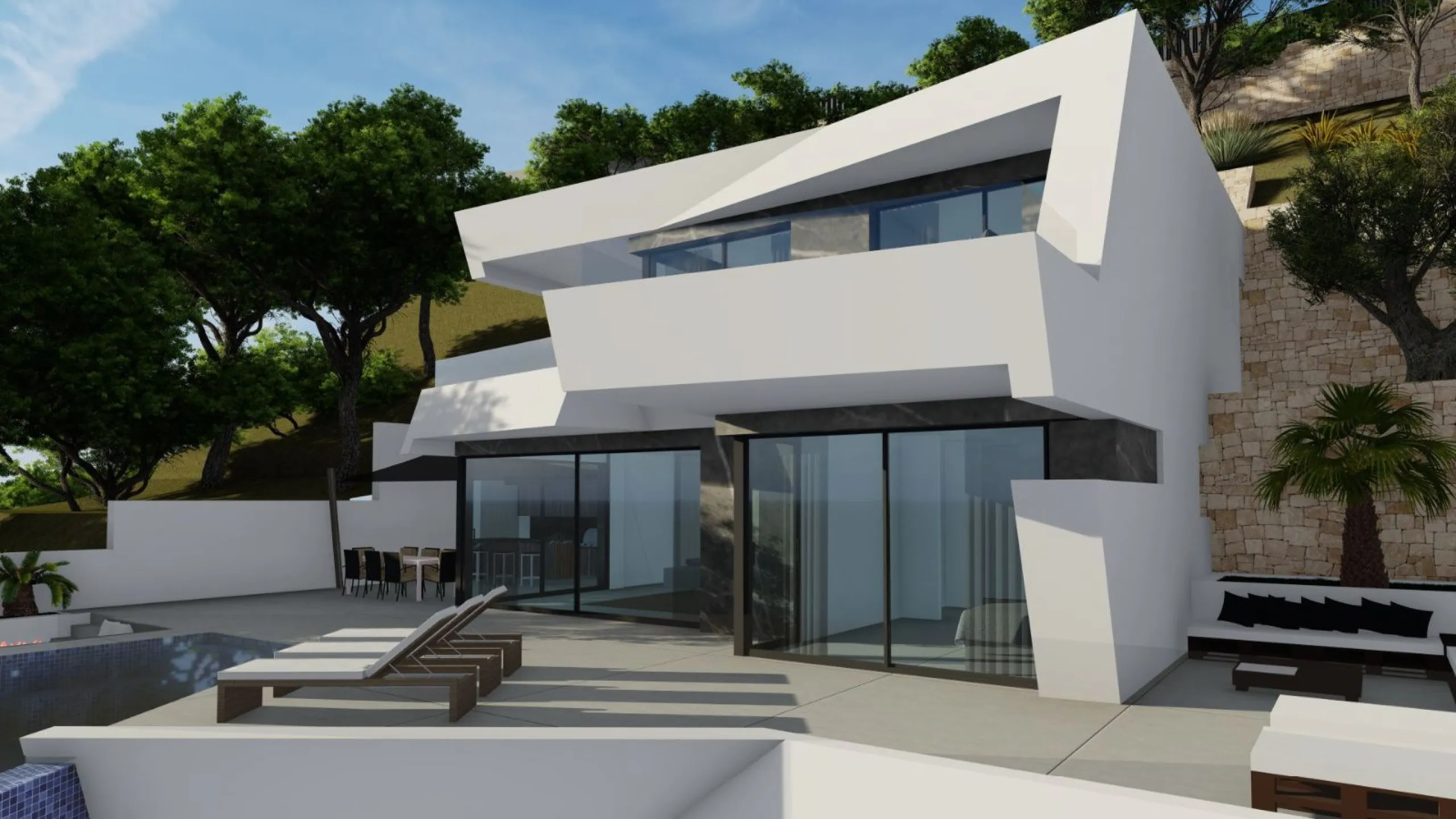 Newly Built Villa with Panoramic Views in Calpe, Private Pool and Contemporary Design on the Costa Blanca