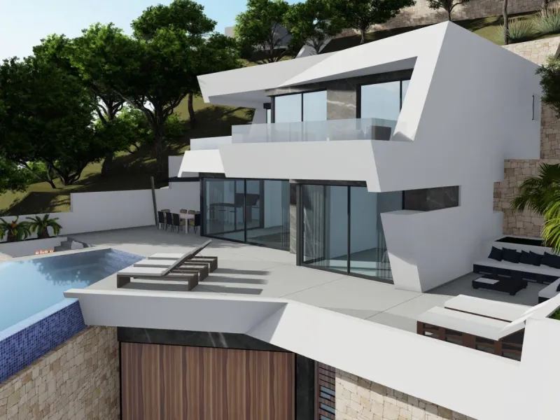 Newly Built Villa with Panoramic Views in Calpe, Private Pool and Contemporary Design on the Costa Blanca