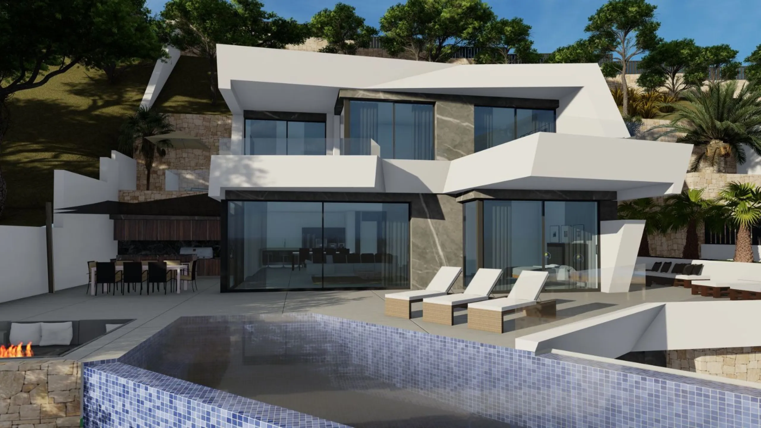 Newly Built Villa with Panoramic Views in Calpe, Private Pool and Contemporary Design on the Costa Blanca