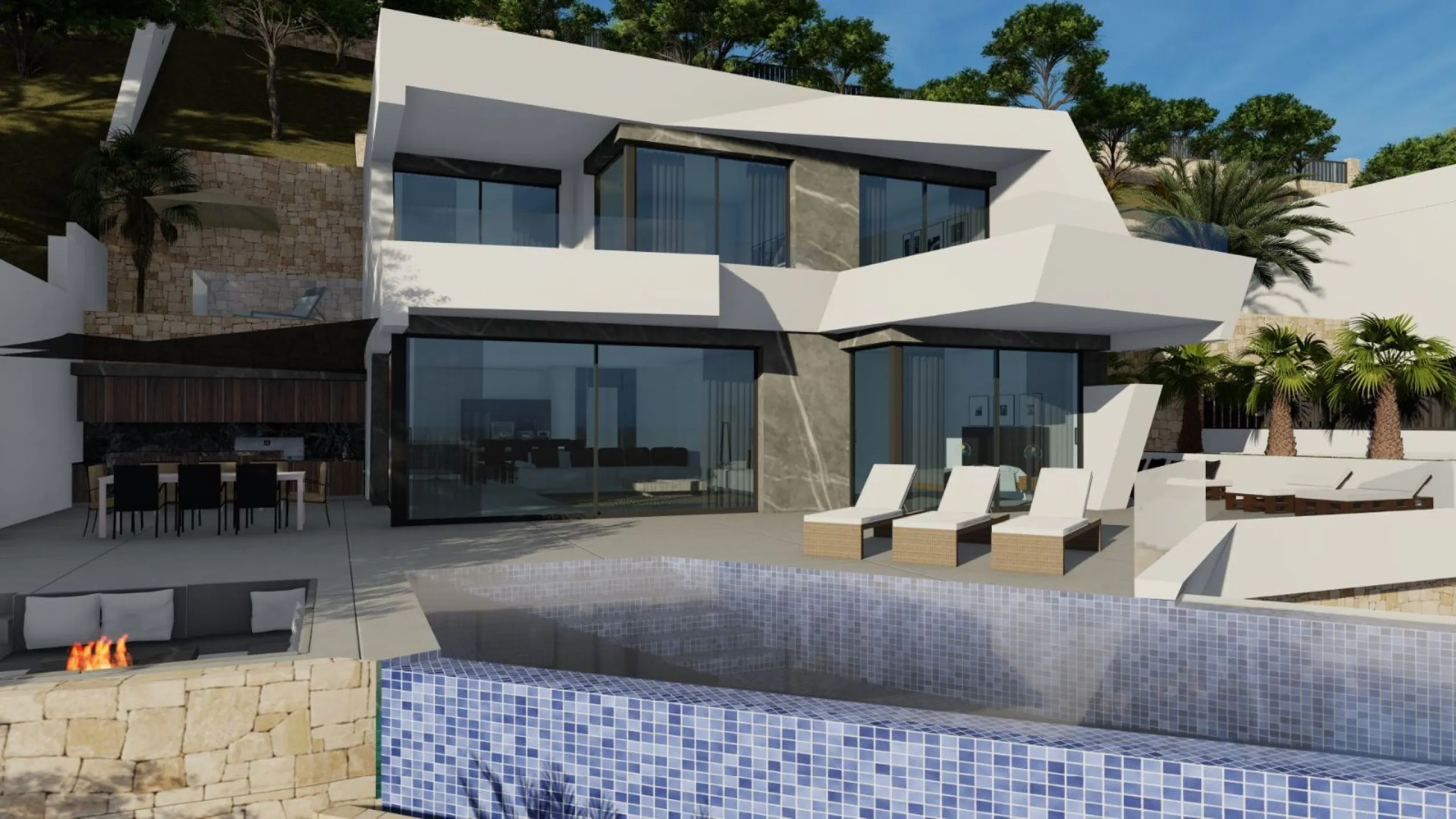 Newly Built Villa with Panoramic Views in Calpe, Private Pool and Contemporary Design on the Costa Blanca