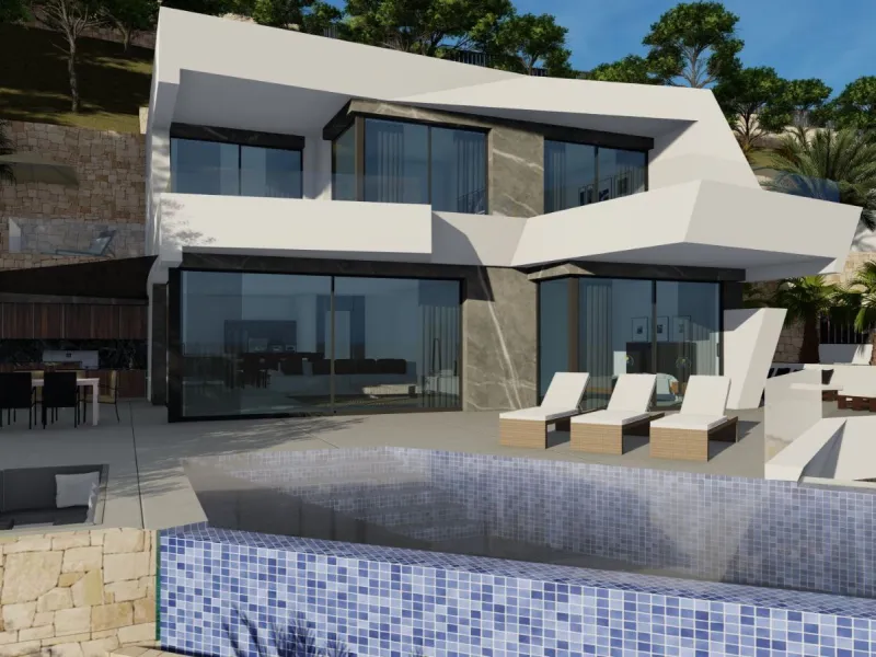 Newly Built Villa with Panoramic Views in Calpe, Private Pool and Contemporary Design on the Costa Blanca