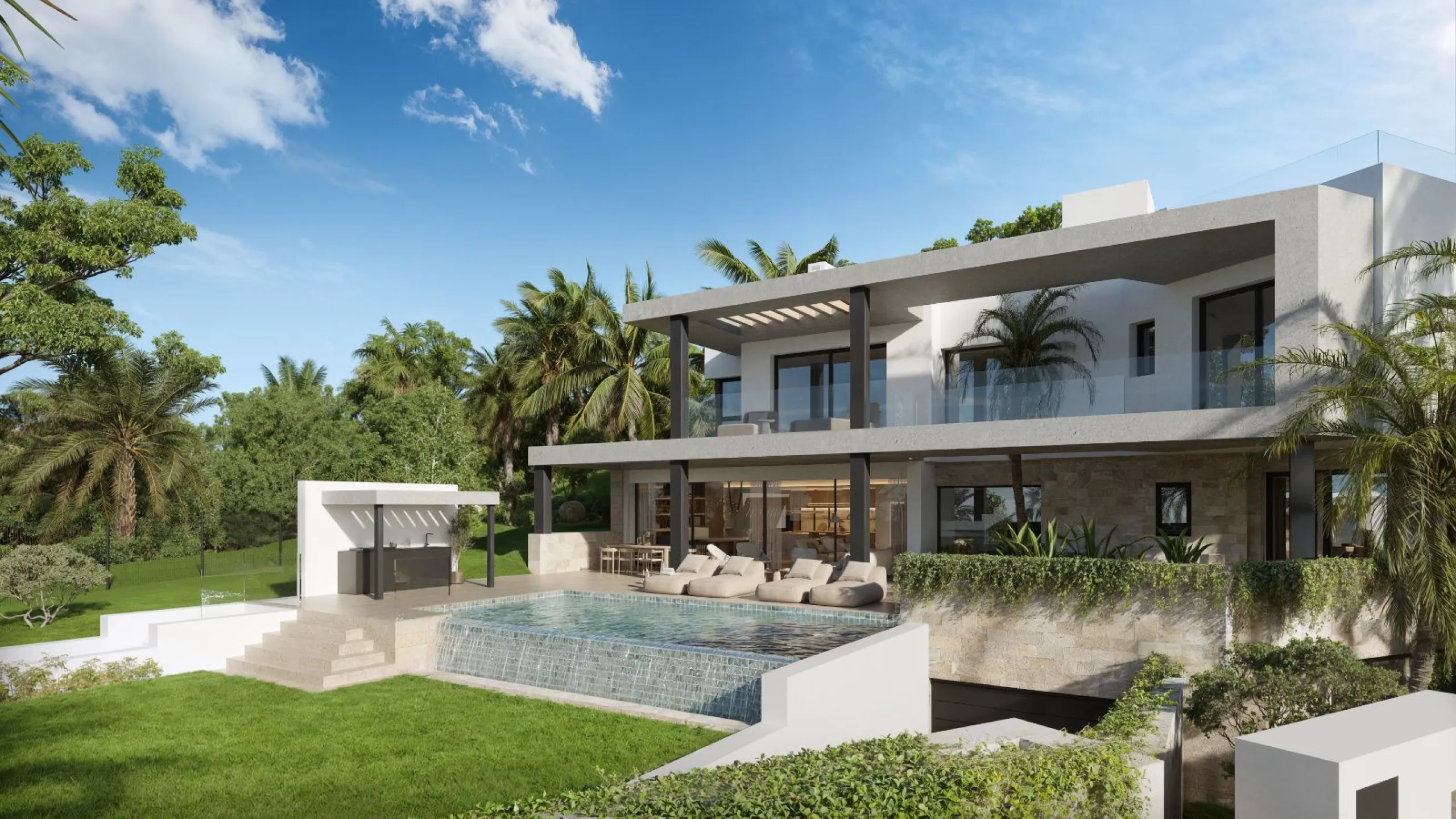Villa sofisticada y contemporánea en la Golden Mile, Marbella
