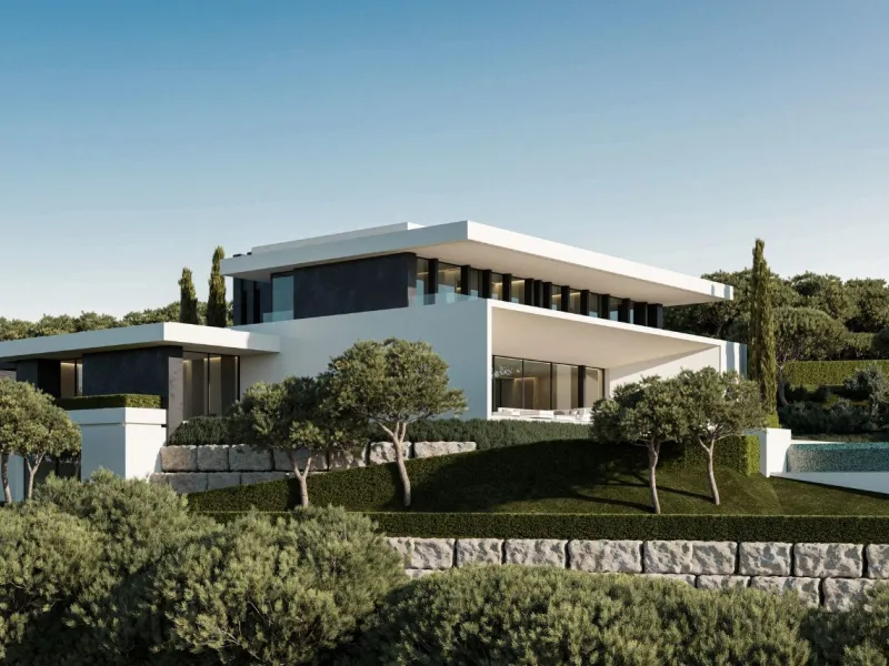 Exceptional Distinguished Villa Under Construction with Contemporary Design in La Reserva de Alcuzcuz, Benahavís