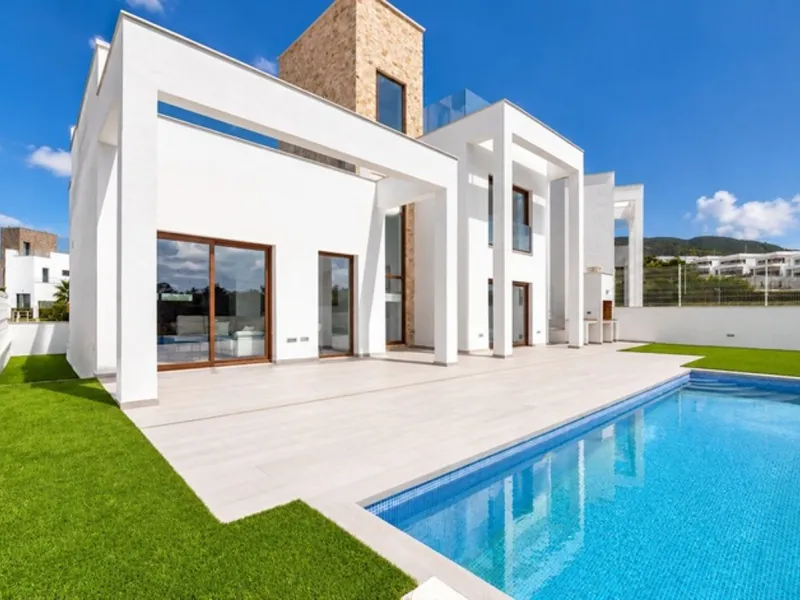 Современное шале с видом на море в Finestrat, Alicante