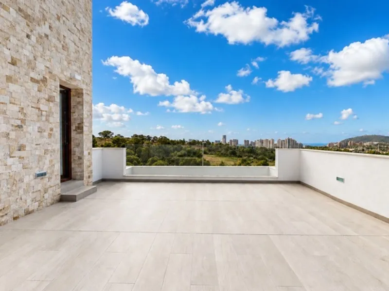 Современное шале с видом на море в Finestrat, Alicante