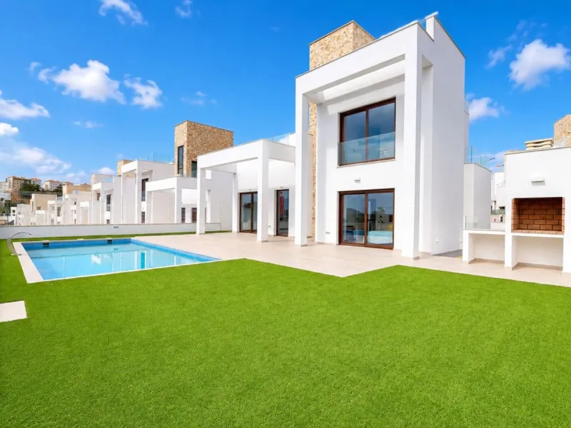 Современное шале с видом на море в Finestrat, Alicante