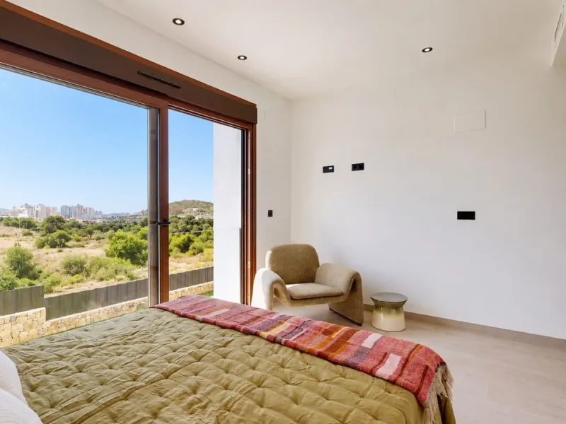 Современное шале с видом на море в Finestrat, Alicante