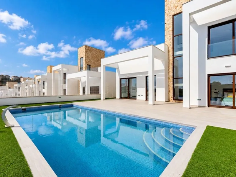 Современное шале с видом на море в Finestrat, Alicante