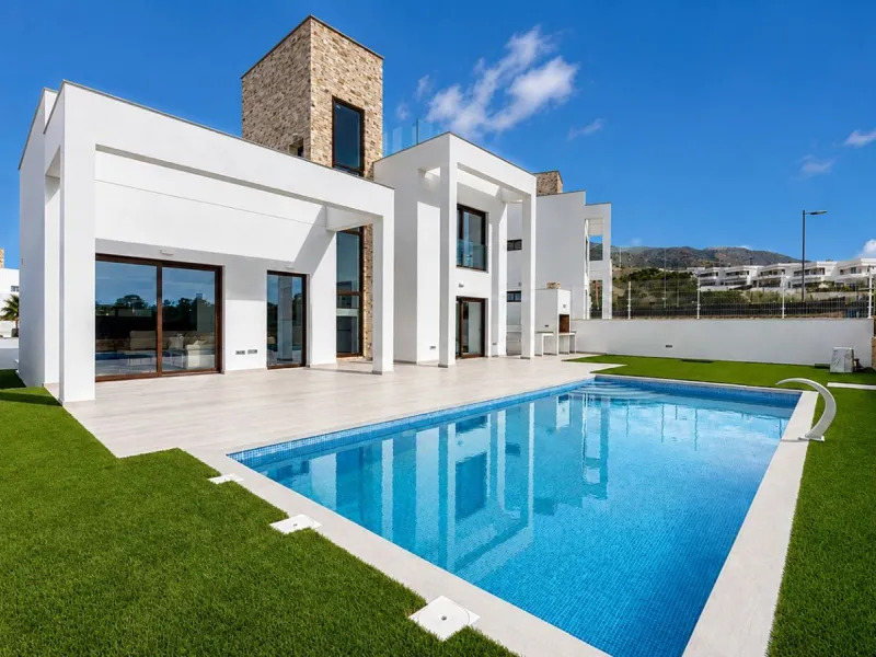 Современное шале с видом на море в Finestrat, Alicante