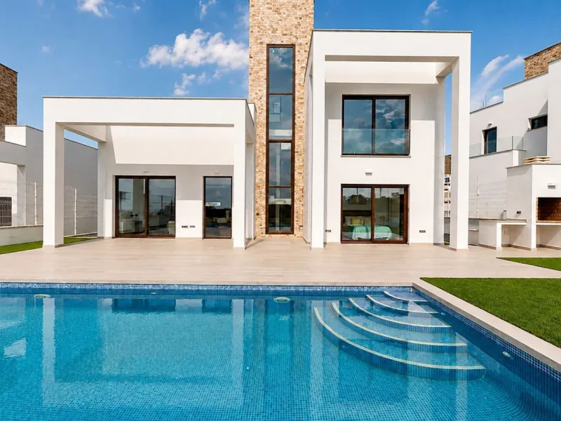Современное шале с видом на море в Finestrat, Alicante