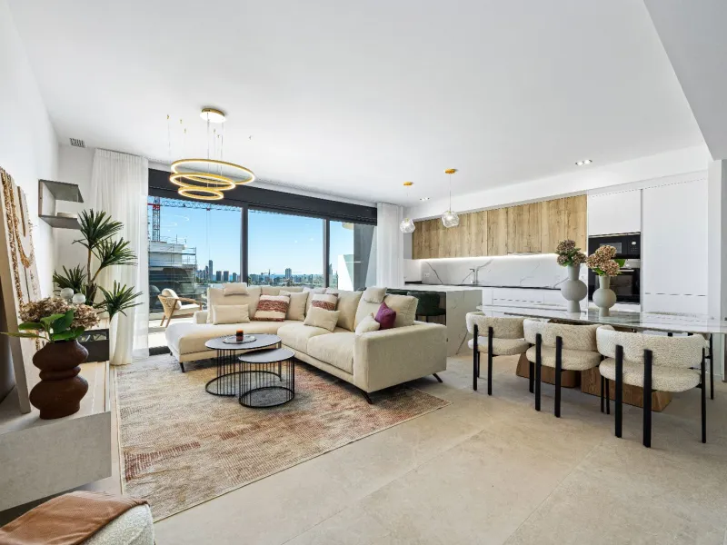 Ground-Floor Duplex with Private Garden and Sea Views in Finestrat, Alicante