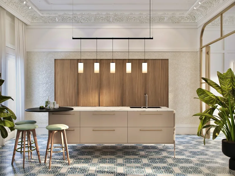 Piso de lujo renovado en Passeig de Gracia con balcón y galería, Barcelona