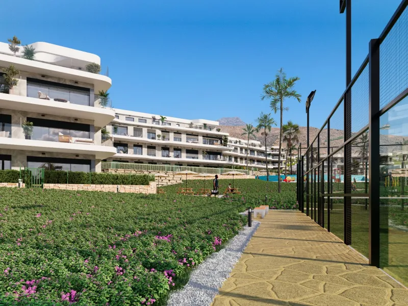 Апартаменты с видом на панораму Бенидорма в Finestrat, Alicante
