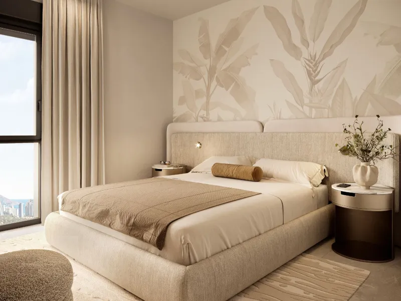 Апартаменты с видом на панораму Бенидорма в Finestrat, Alicante