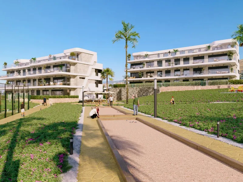 Апартаменты с видом на панораму Бенидорма в Finestrat, Alicante