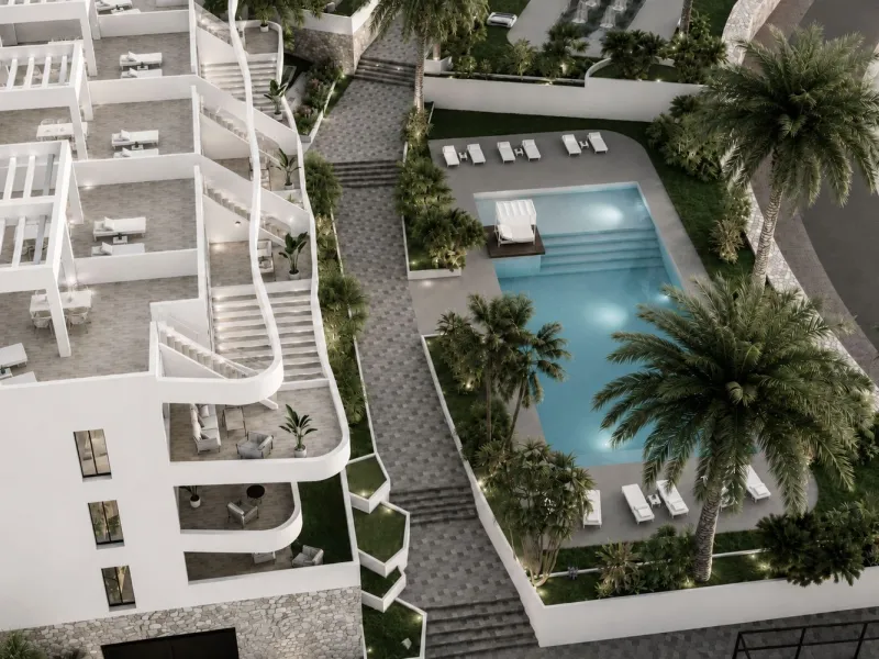 Apartamento de obra nueva con terraza y zonas wellness en Finestrat, Alicante