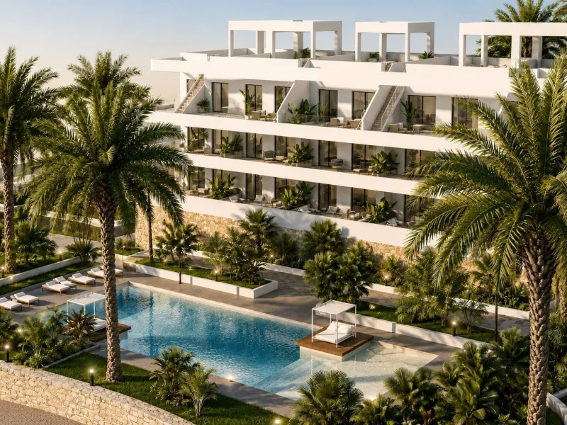 Apartamento de obra nueva con terraza y zonas wellness en Finestrat, Alicante