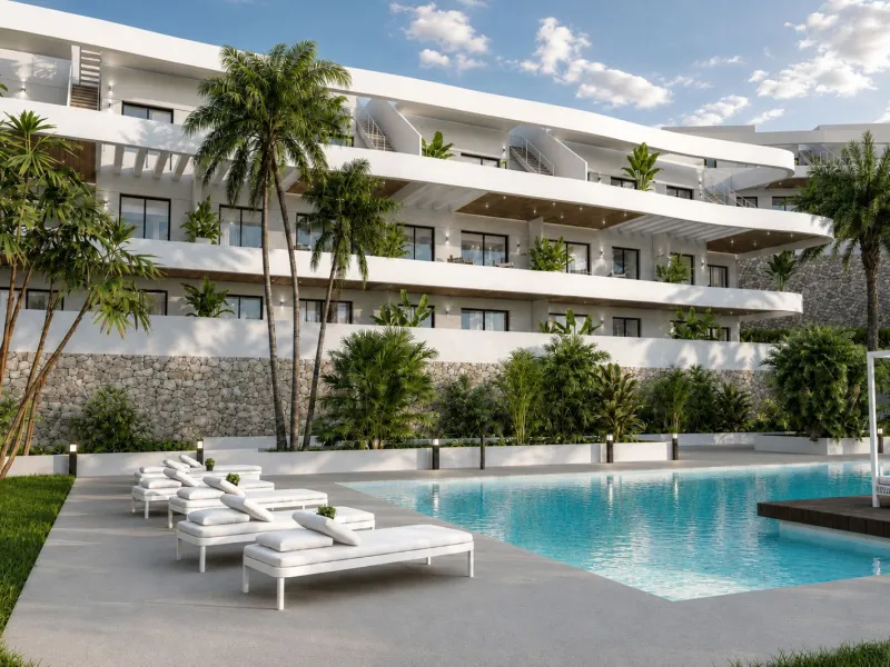 Apartamento de obra nueva con terraza y zonas wellness en Finestrat, Alicante