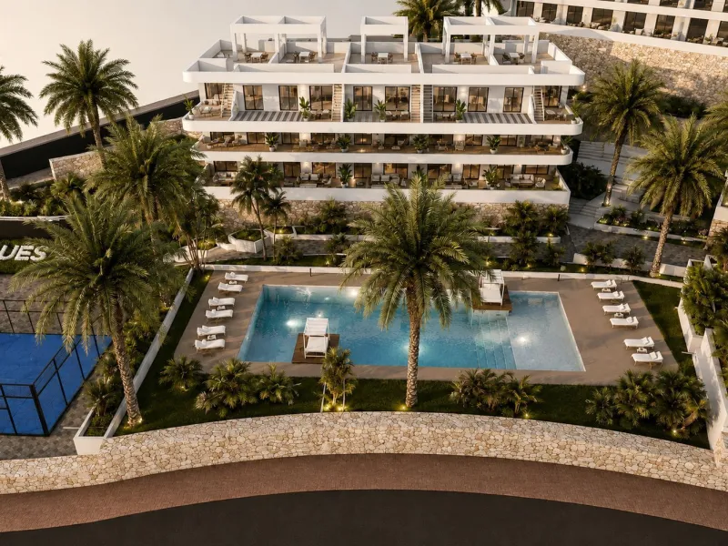 Apartamento de obra nueva con terraza y zonas wellness en Finestrat, Alicante