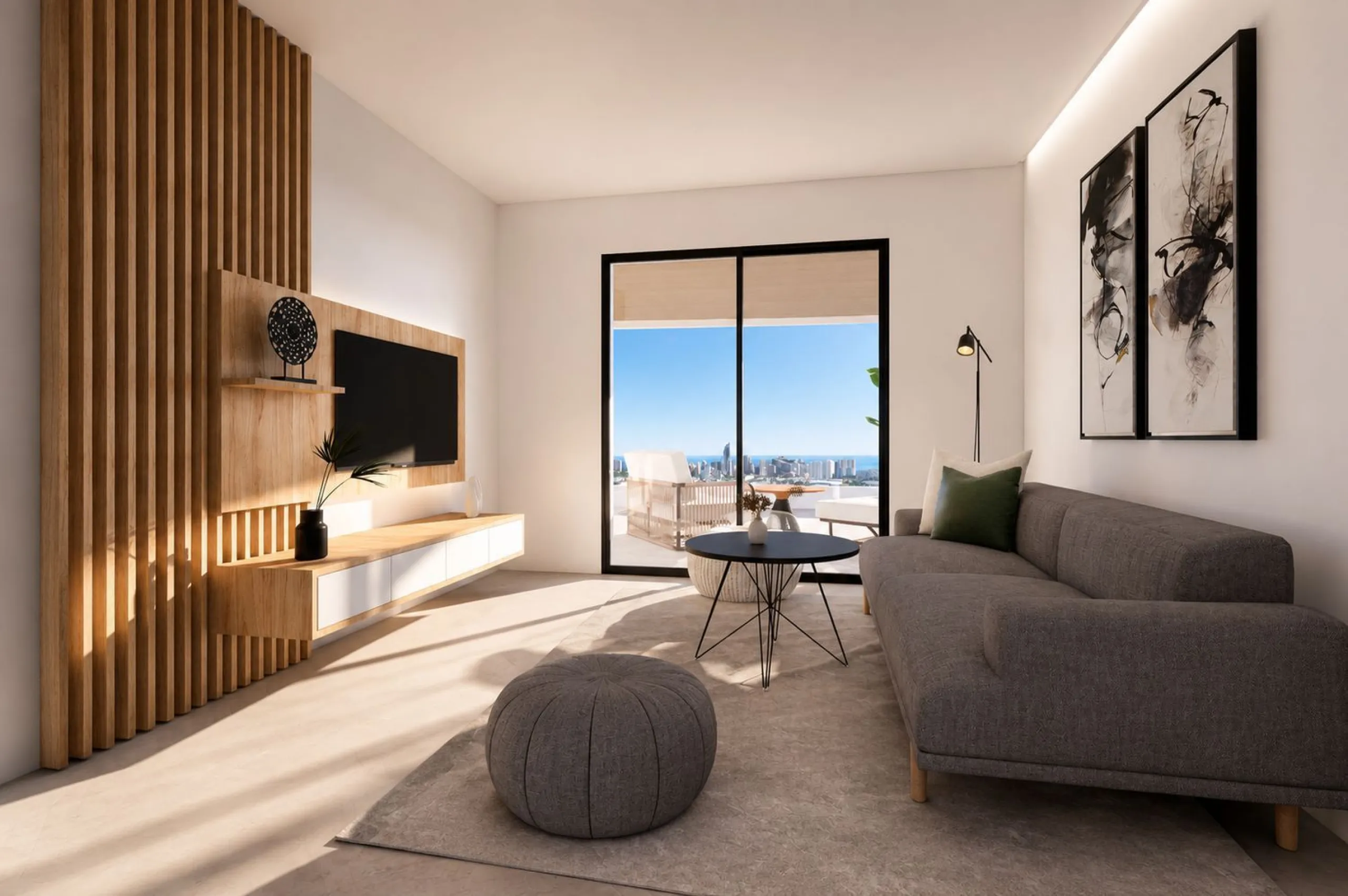 Apartamento de obra nueva con terraza y zonas wellness en Finestrat, Alicante