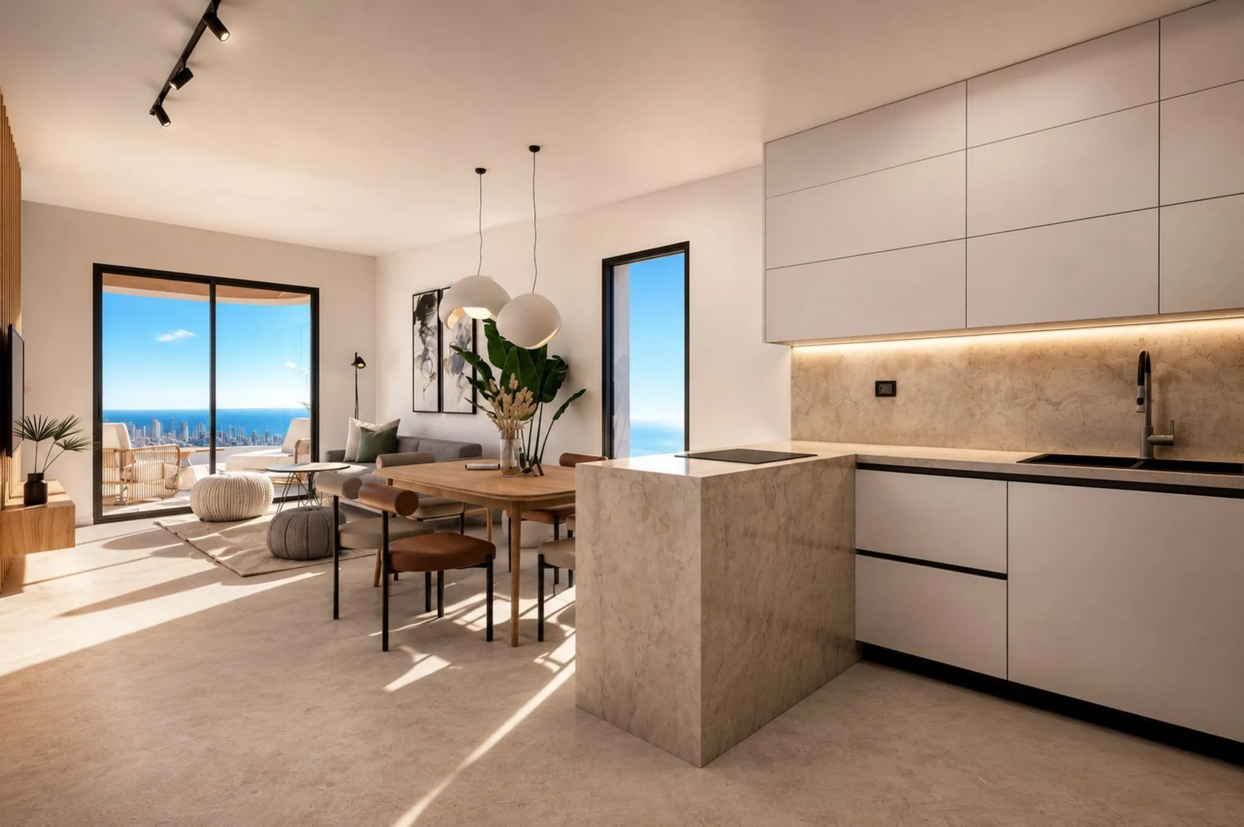 Ático de obra nueva con solárium y zonas wellness en Finestrat, Alicante