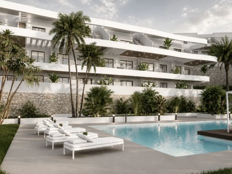 Ático de obra nueva con solárium y zonas wellness en Finestrat, Alicante