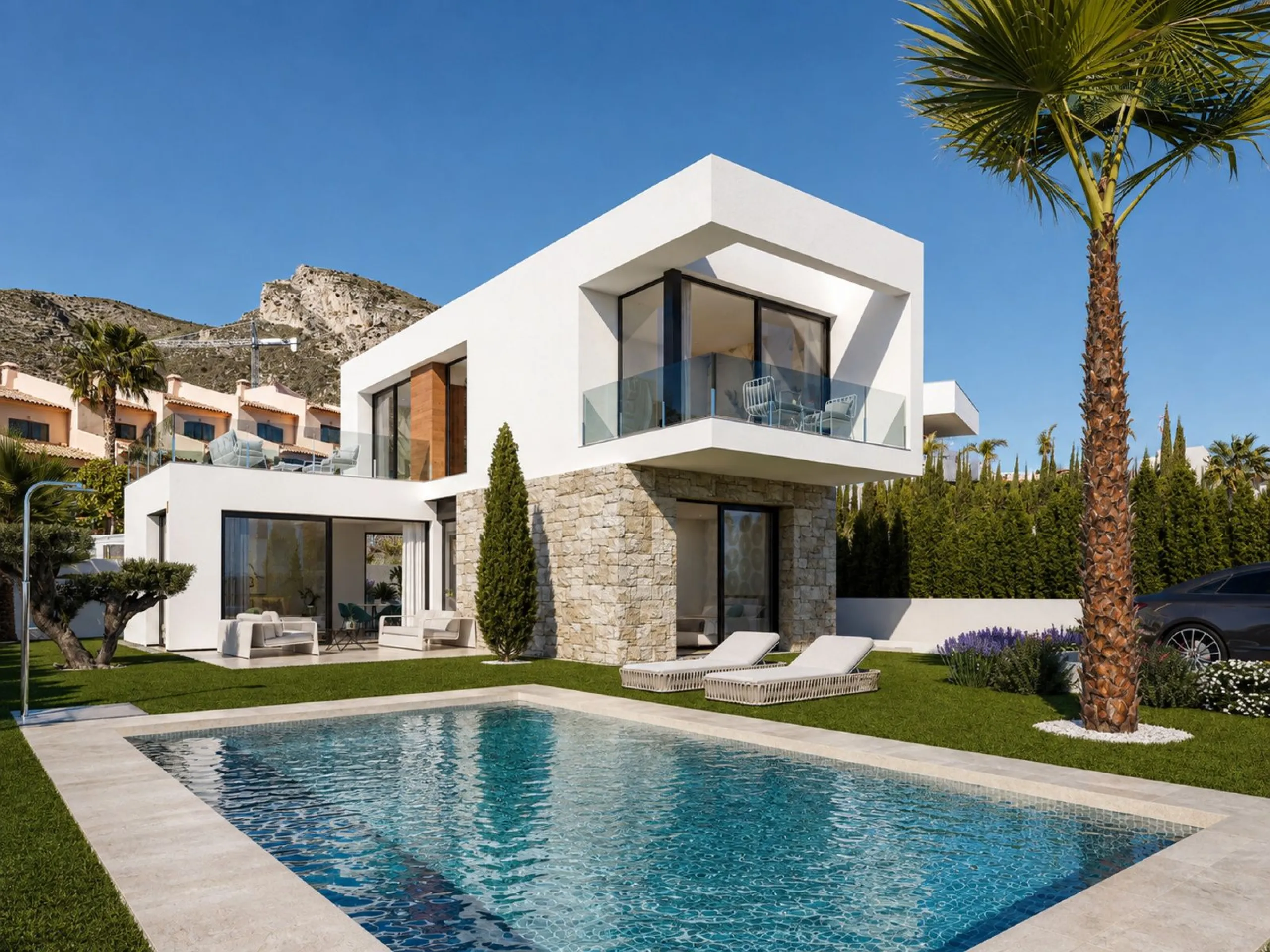 Современное шале с собственным бассейном в Finestrat, Alicante