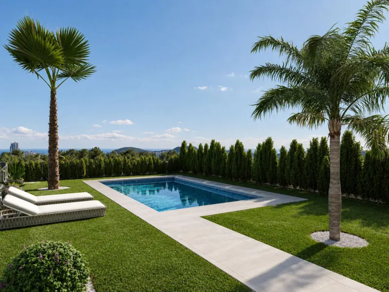 Современное шале с собственным бассейном в Finestrat, Alicante
