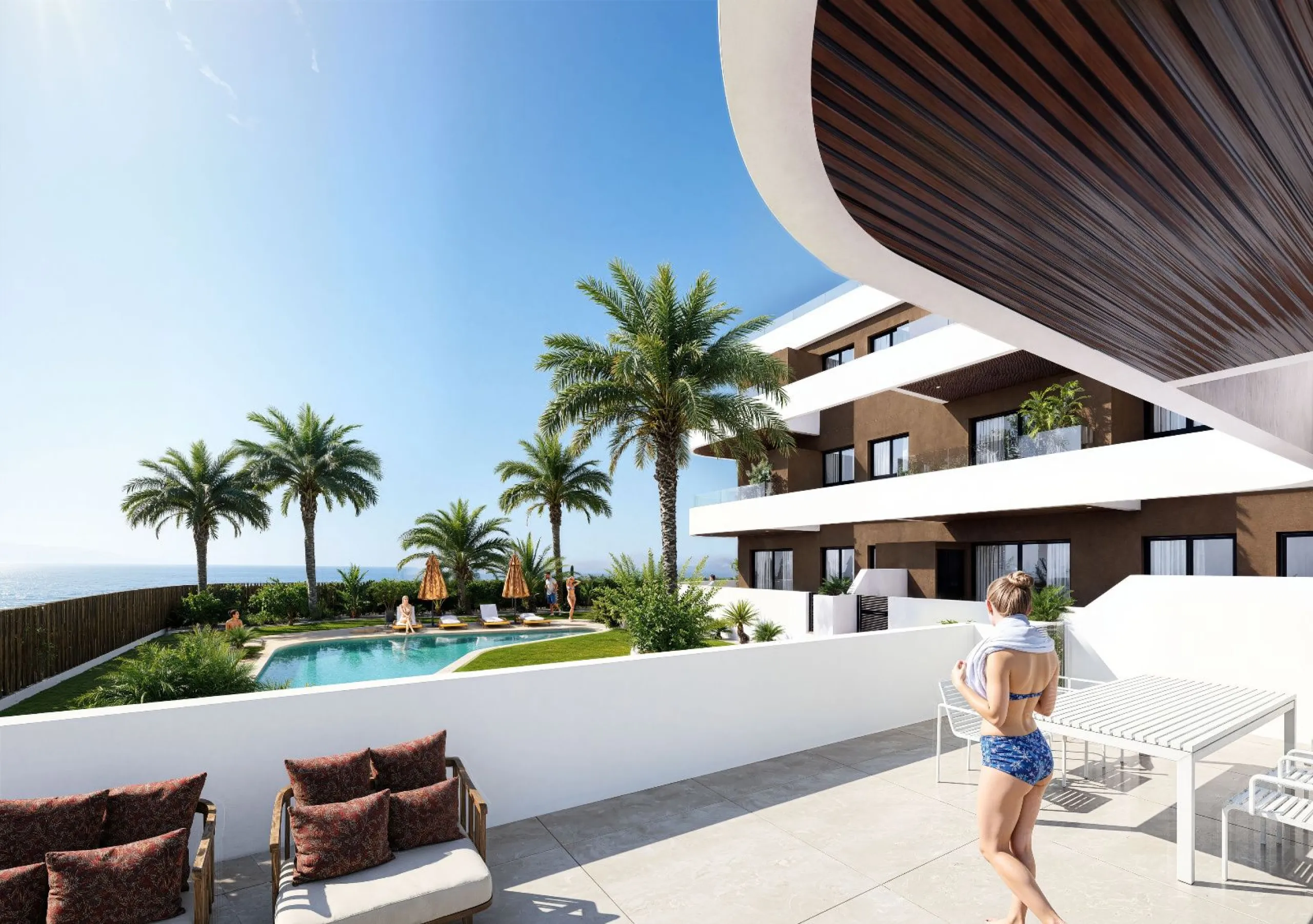 Современные апартаменты с видом на море в Guardamar del Segura, Alicante